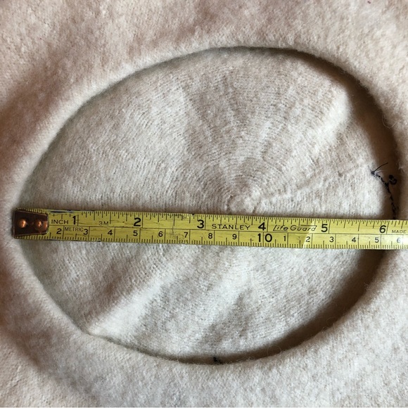 Simons kitty cat winter white/cream beret - Picture 4 of 5